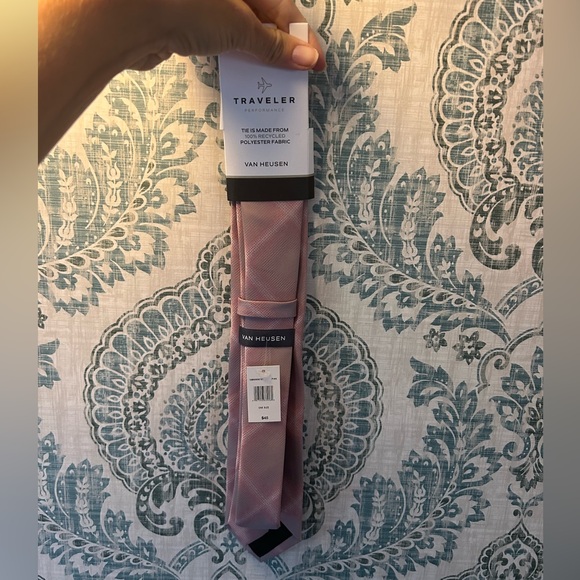 VAN HEUSEN Men's Neck Tie ~ Pale Pink ~ Performance ~ NEW Fashion MSRP $45. 029 - Picture 4 of 4